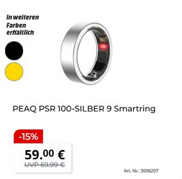 PEAQ PSR 100-SILBER 9 Smartring