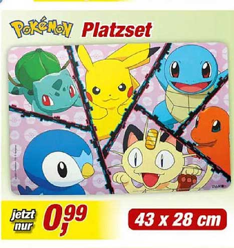 Pokémon Platzset