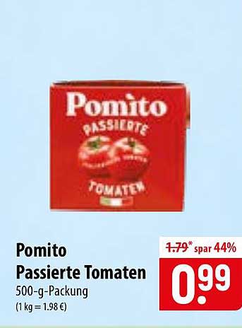 Pomito Passierte Tomaten 500-g-Packung (1 kg = 1.98 €)