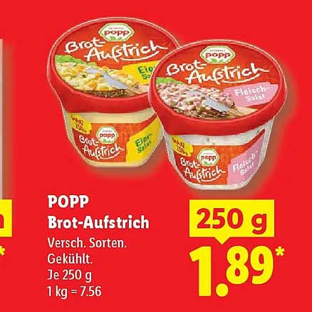 POPP Brot-Aufstrich