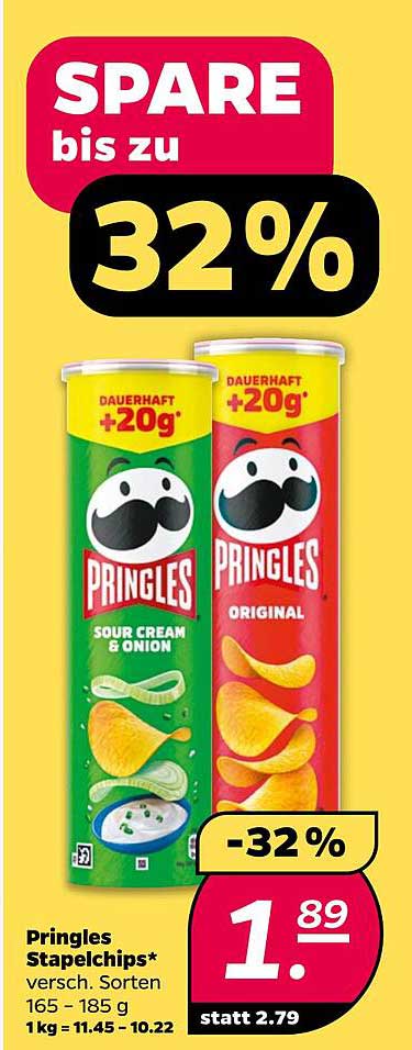 Pringles Stapelchips* versch. Sorten 165 - 185 g