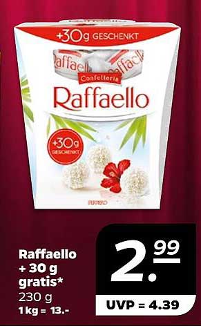 Raffaello + 30 g gratis* 230 g
