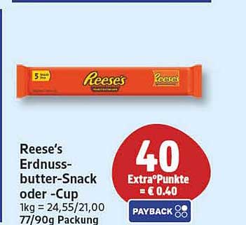 Reese’s Erdnuss-butter-Snack oder -Cup