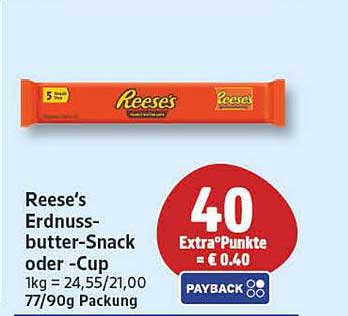 Reese's Erdnussbutter-Snack oder -Cup