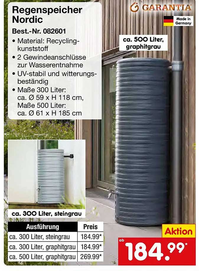 Regenspeicher Nordic