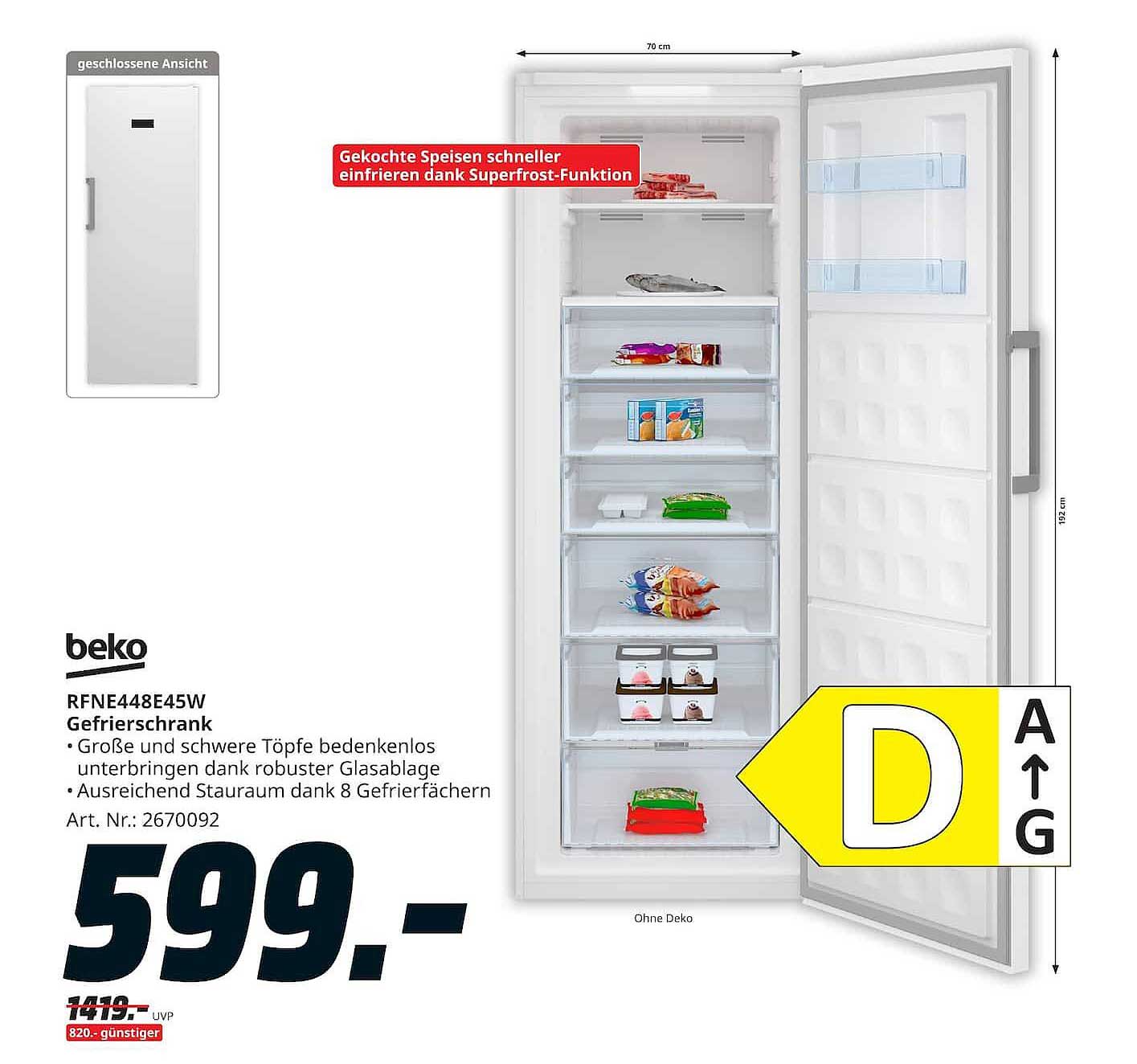 RFNE448E45W Gefrierschrank