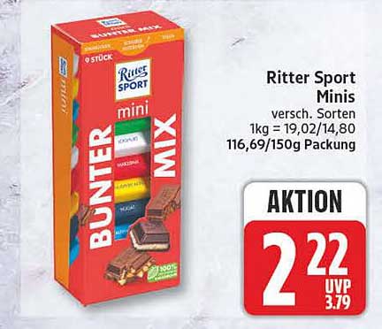 Ritter Sport Minis versch. Sorten