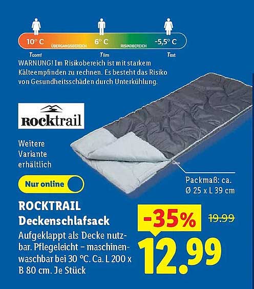 ROCKTRAIL Deckenschlafsack