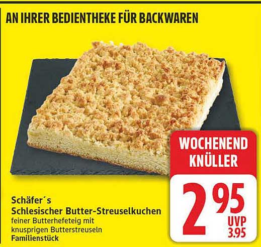 Schäfer´s Schlesischer Butter-Streuselkuchen
