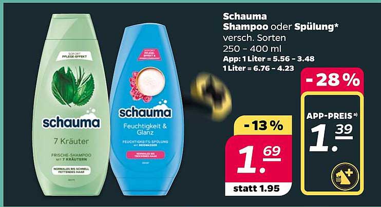Schauma Shampoo oder Spülung* versch. Sorten 250 - 400 ml