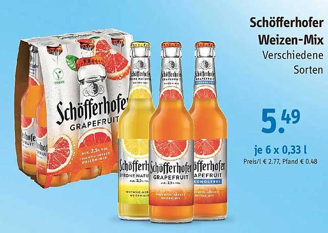 Schöfferhofer Weizen-Mix Verschiedene Sorten