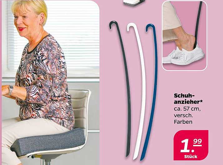 Schuh-anzieher* ca. 57 cm, versch. Farben