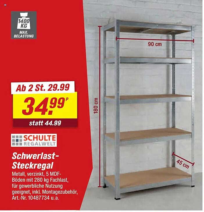 Schwerlast-Steckregal