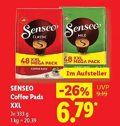 SENSEO Coffee Pads XXL