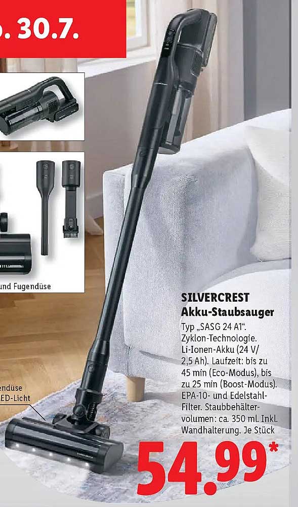 SILVERCREST Akku-Staubsauger