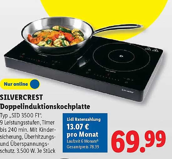 SILVERCREST Doppelinduktionskochplatte