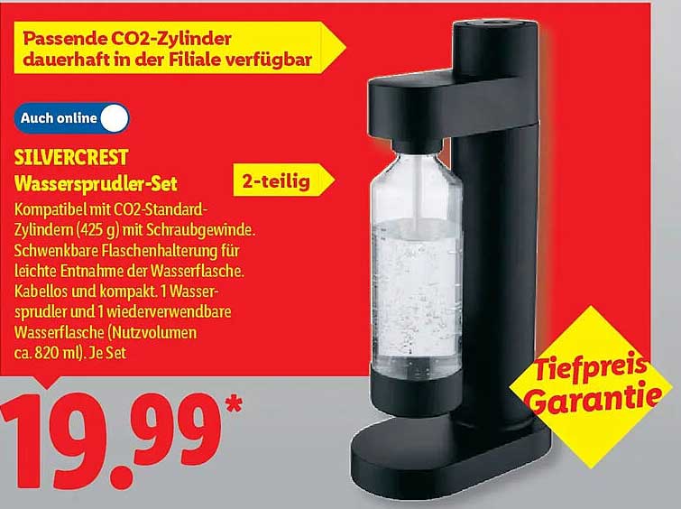 SILVERCREST Wassersprudler-Set