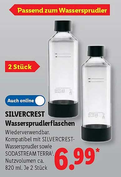 SILVERCREST Wassersprudlerflaschen