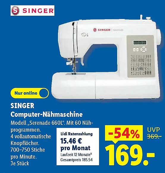 SINGER Computer-Nähmaschine