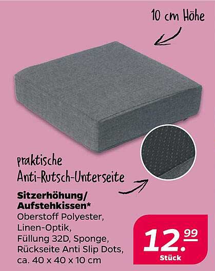 Sitzerhöhung/Aufstehkissen*