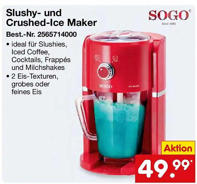 Slushy- und Crushed-Ice Maker