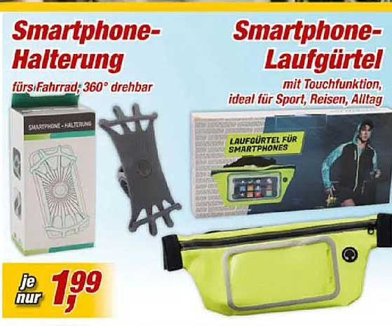 Smartphone-Halterung fürs Fahrrad, 360° drehbar
