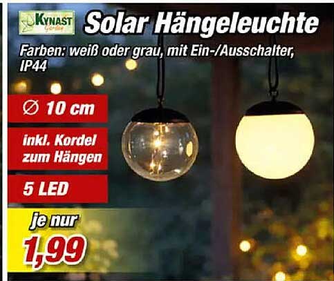 Solar Hängeleuchte