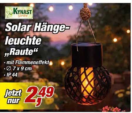 Solar Hängeleuchte „Raute“