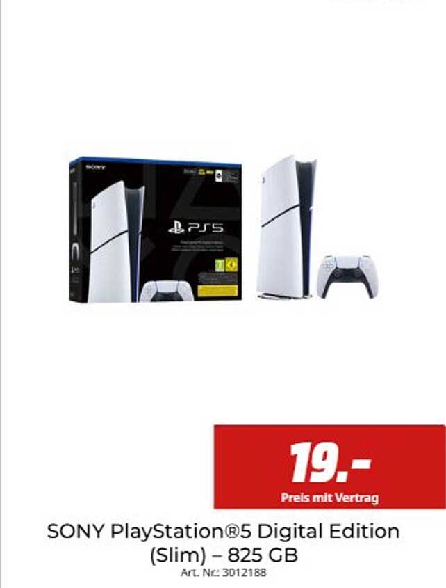 SONY PlayStation®5 Digital Edition (Slim) – 825 GB