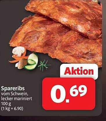 Spareribs vom Schwein, lecker mariniert
