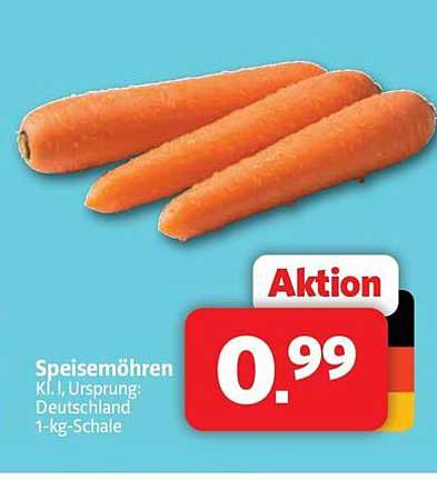 Speisemöhren Kl. I, Ursprungsland: Deutschland 1-kg-Schale