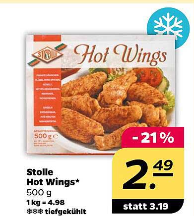 Stolle Hot Wings* 500 g 1 kg = 4.98 *** tiefgekühlt