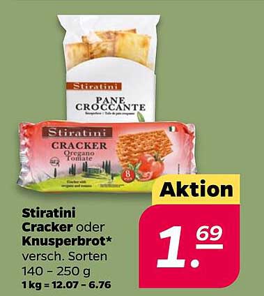 Striatini Cracker oder Knusperbrot* versch. Sorten 140 - 250 g