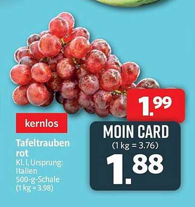 Tafeltrauben rot