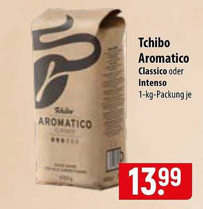 Tchibo Aromatico Classico oder Intenso 1-kg-Packung je