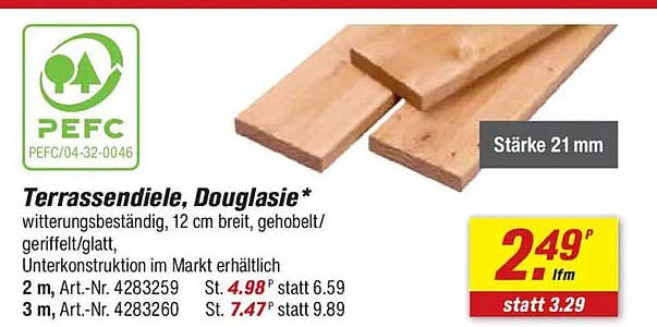 Terrassendiele, Douglasie*