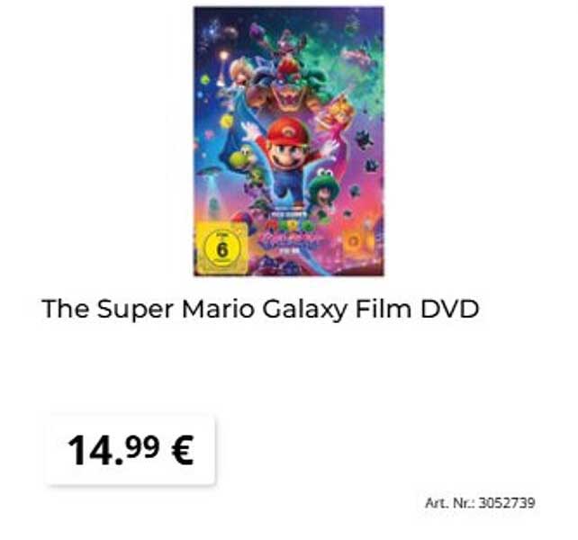 The Super Mario Galaxy Film DVD