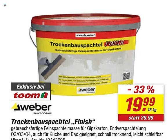Trockenbauspachtel „Finish“