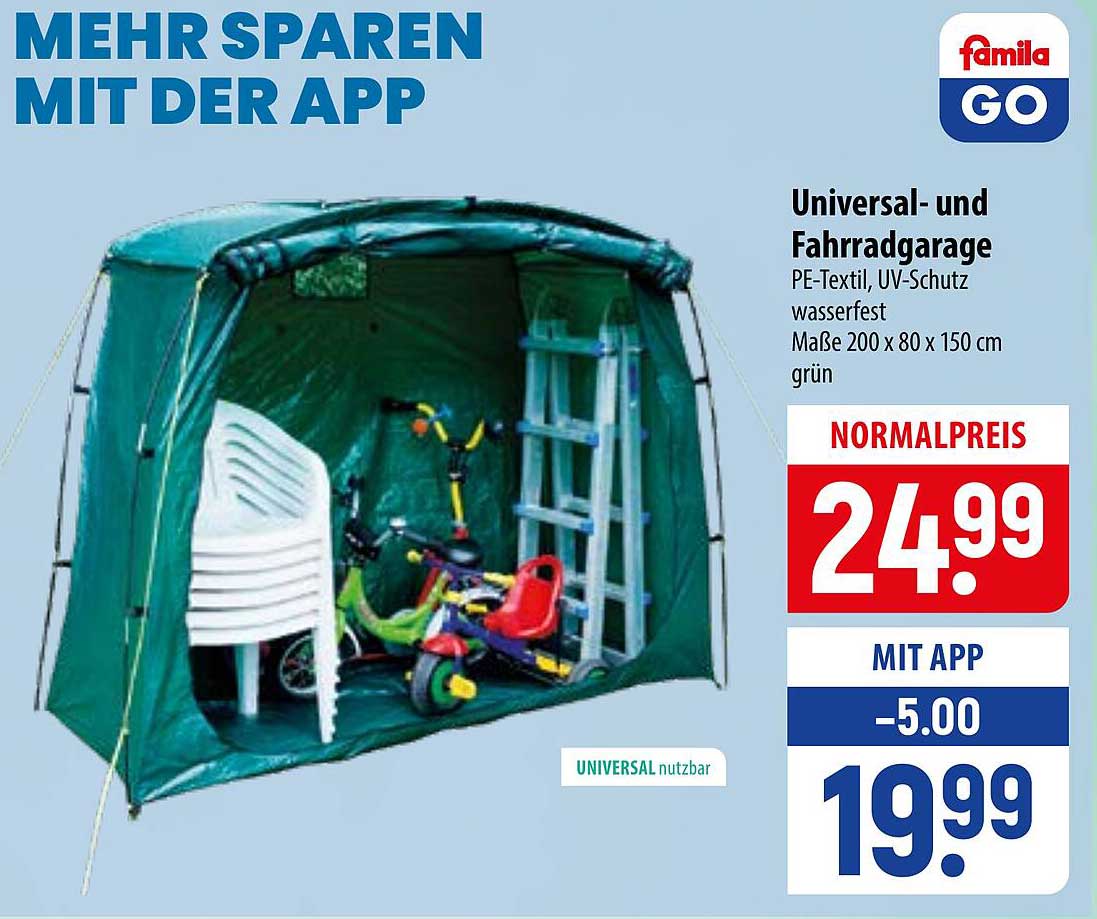 Universal- und Fahrradgarage