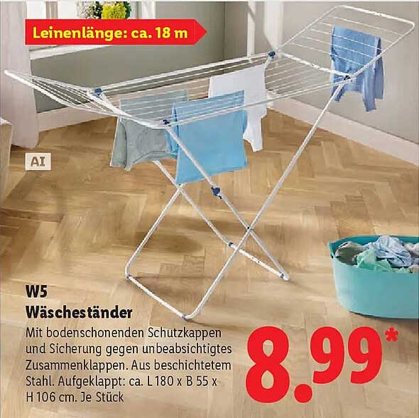 W5 Wäscheständer