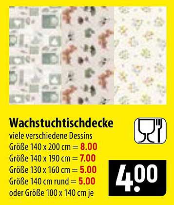 Wachstuchtischdecke