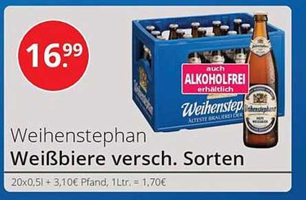 Weihenstephan Weißbiere versch. Sorten