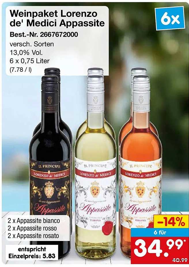 Weinpaket Lorenzo de' Medici Appassite