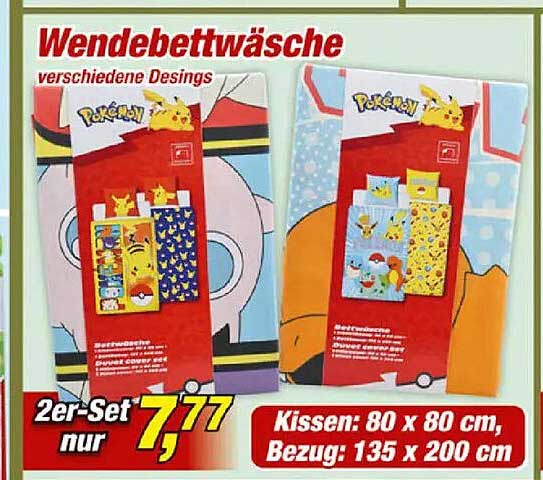 Wendebettwäsche verschiedene Designs