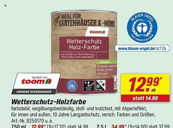 Wetterschutz-Holzfarbe