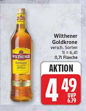 Wilthener Goldkrone versch. Sorten 1l = 6,41 0,7l Flasche AKTION