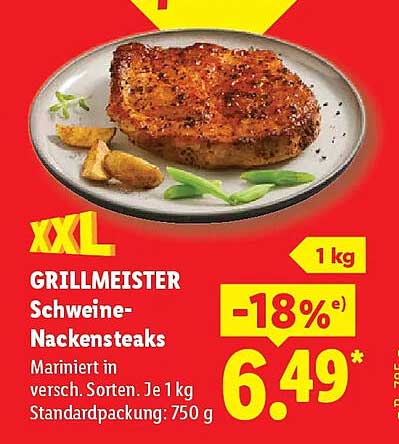 XXL GRILLMEISTER Schweine-Nackensteaks