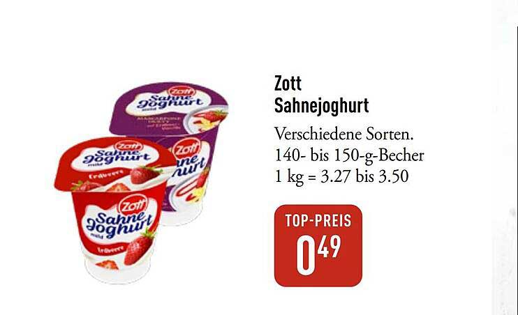 Zott Sahnejoghurt