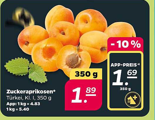 Zuckeraprikosen* Türkei, Kl. I, 350 g