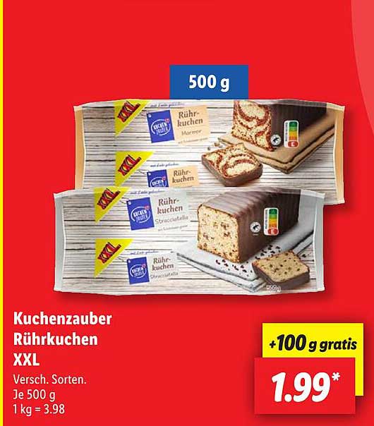 Kuchenzauber Rührkuchen Xxl Angebot bei Lidl